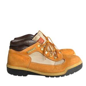 Timberland‎ Field Boots Mens 10.5M Beige Nubuck Leather Waterproof Hiking Shoes